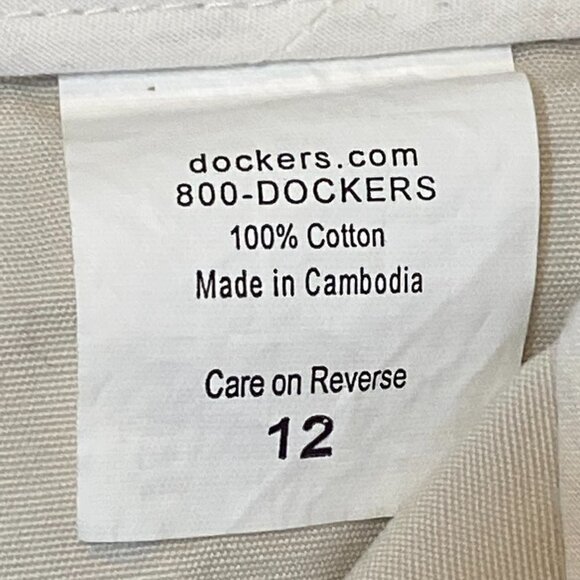 Dockers Original Flat-Front Khaki Chino Shorts, 12 - Picture 7 of 7